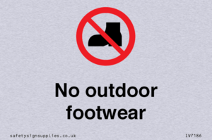 No outdoor footwear