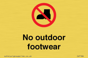 No outdoor footwear