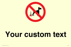 Custom Prohibition No dog fouling