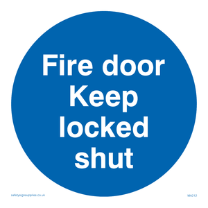 fire door keep locked shut