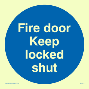 fire door keep locked shut