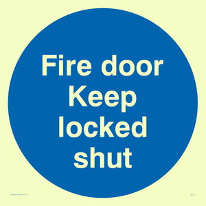 fire door keep locked shut
