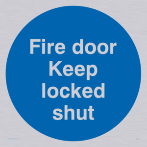 fire door keep locked shut