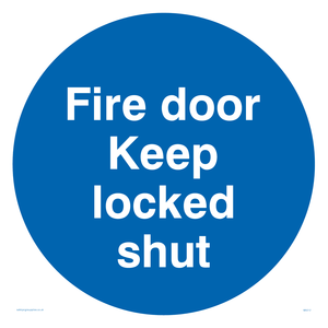 fire door keep locked shut