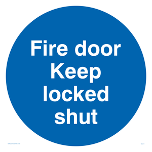fire door keep locked shut