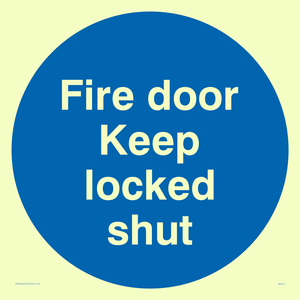 fire door keep locked shut