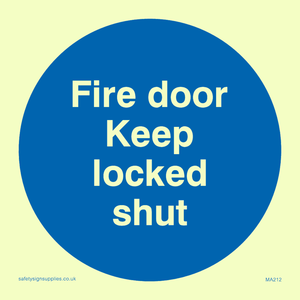fire door keep locked shut