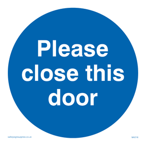 please close this door
