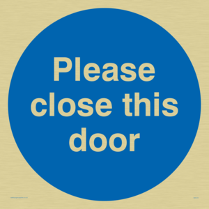 please close this door