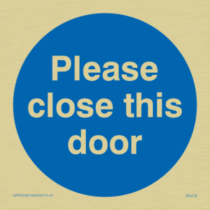 please close this door