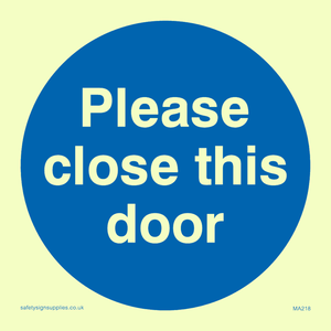 please close this door