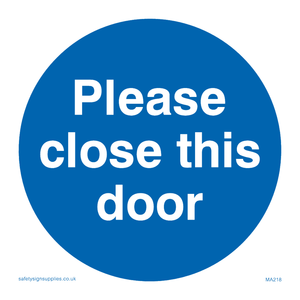 please close this door