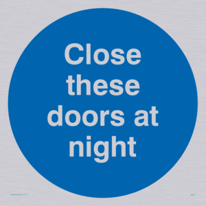 close these doors at night