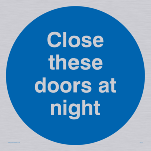 close these doors at night