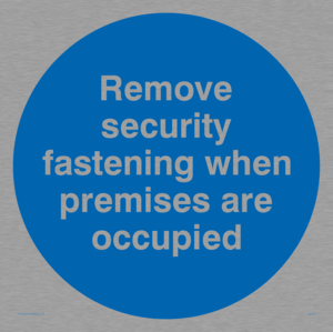 Remove security when occupied