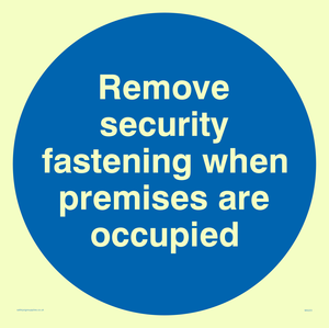 Remove security when occupied