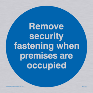 Remove security when occupied