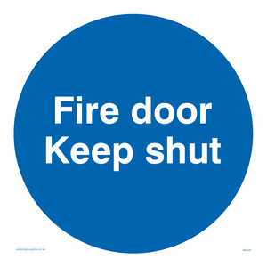 fire door keep shut