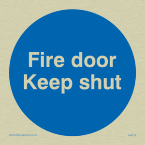 fire door keep shut