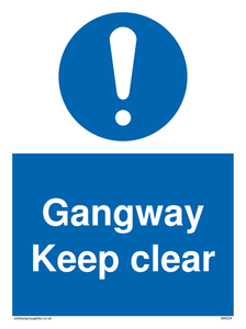 gangway keep clear