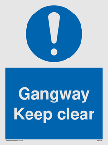 gangway keep clear
