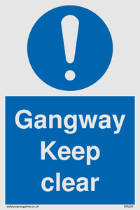 gangway keep clear