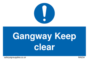 gangway keep clear