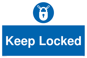 keep locked sign 