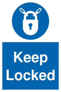 keep locked sign 