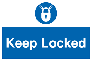 keep locked sign 