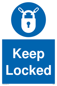 keep locked sign 