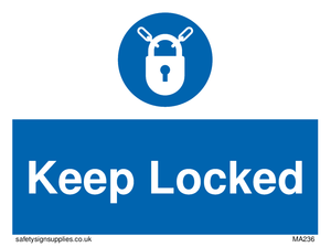 keep locked sign 