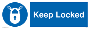 keep locked sign 