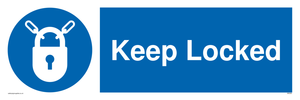 keep locked sign 