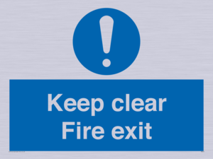 Keep Clear fire exit