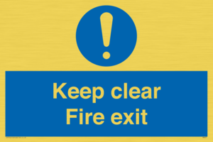 Keep Clear fire exit