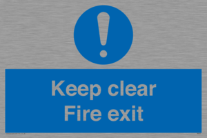 Keep Clear fire exit