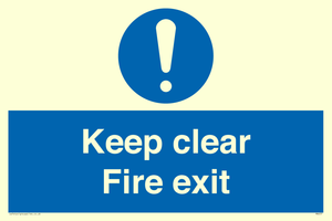 Keep Clear fire exit