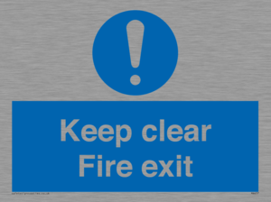 Keep Clear fire exit