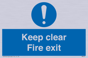 Keep Clear fire exit