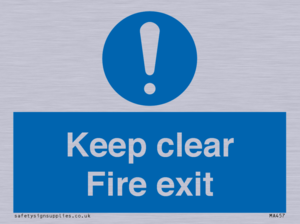 Keep Clear fire exit