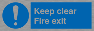 Keep Clear fire exit
