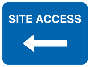 Site access (Arrow left)