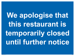 We apologise that this restaurant is temporarily closed until further notice