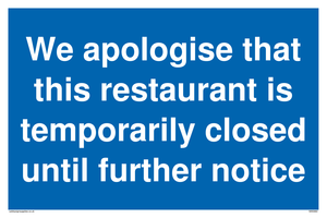 We apologise that this restaurant is temporarily closed until further notice