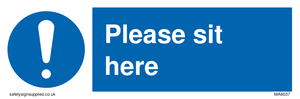 Please sit here