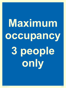 Maximum occupancy 3