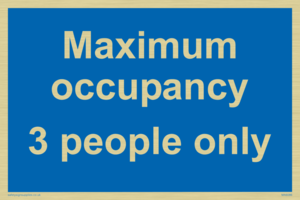 Maximum occupancy 3