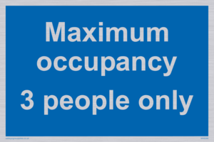 Maximum occupancy 3