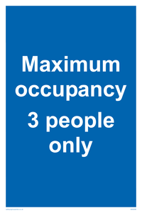 Maximum occupancy 3